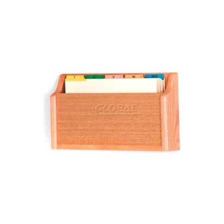 Wooden Mallet Wooden Mallet Single Square Bottom Legal Size File Holder, Light Oak CH17-1LO
